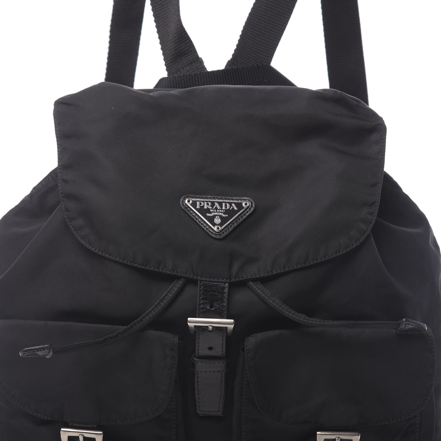 Prada Nylon Vela Medium Backpack Black 8 of 8