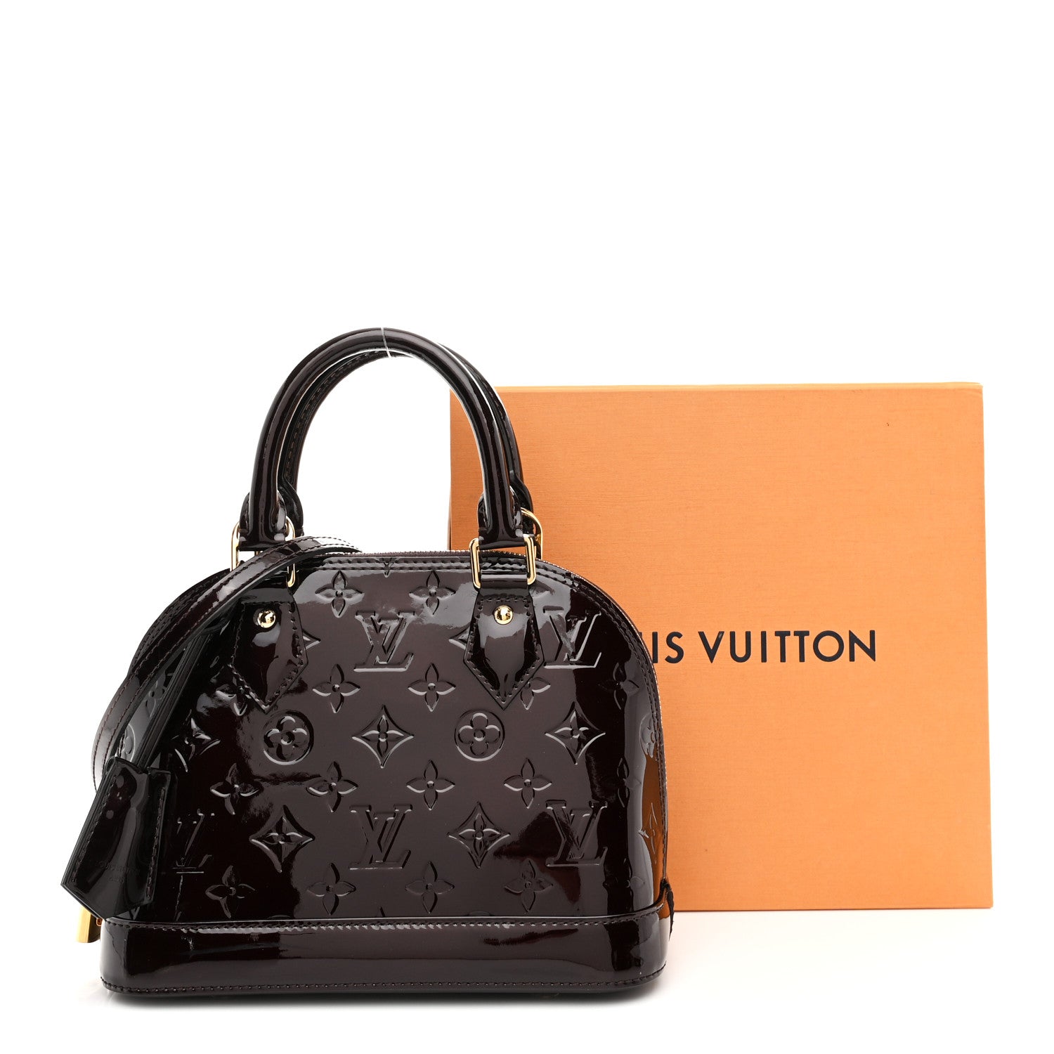 Louis Vuitton Vernis Alma BB Amarante 10 of 10