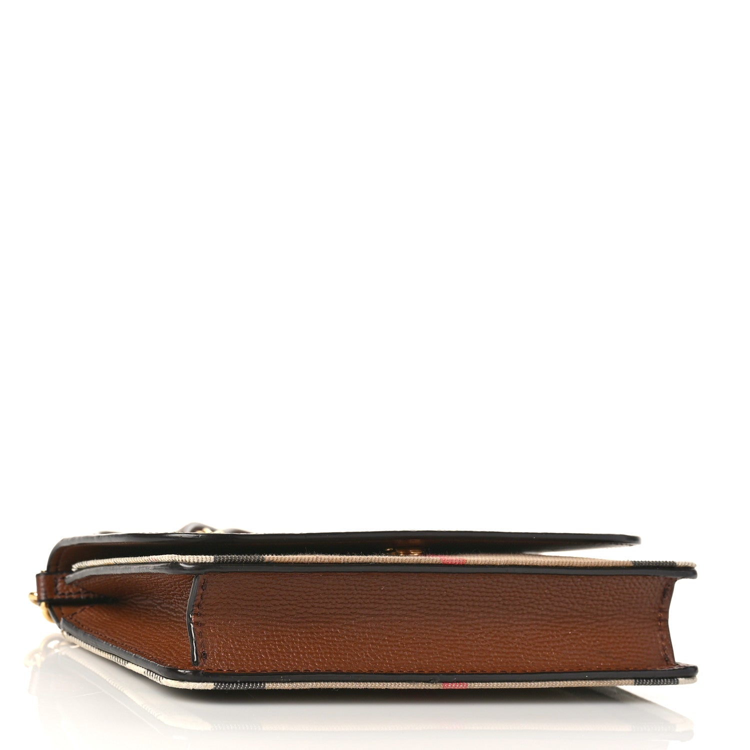 Burberry Derby Calfskin House Check Mini Hampshire Crossbody Tan 4 of 12