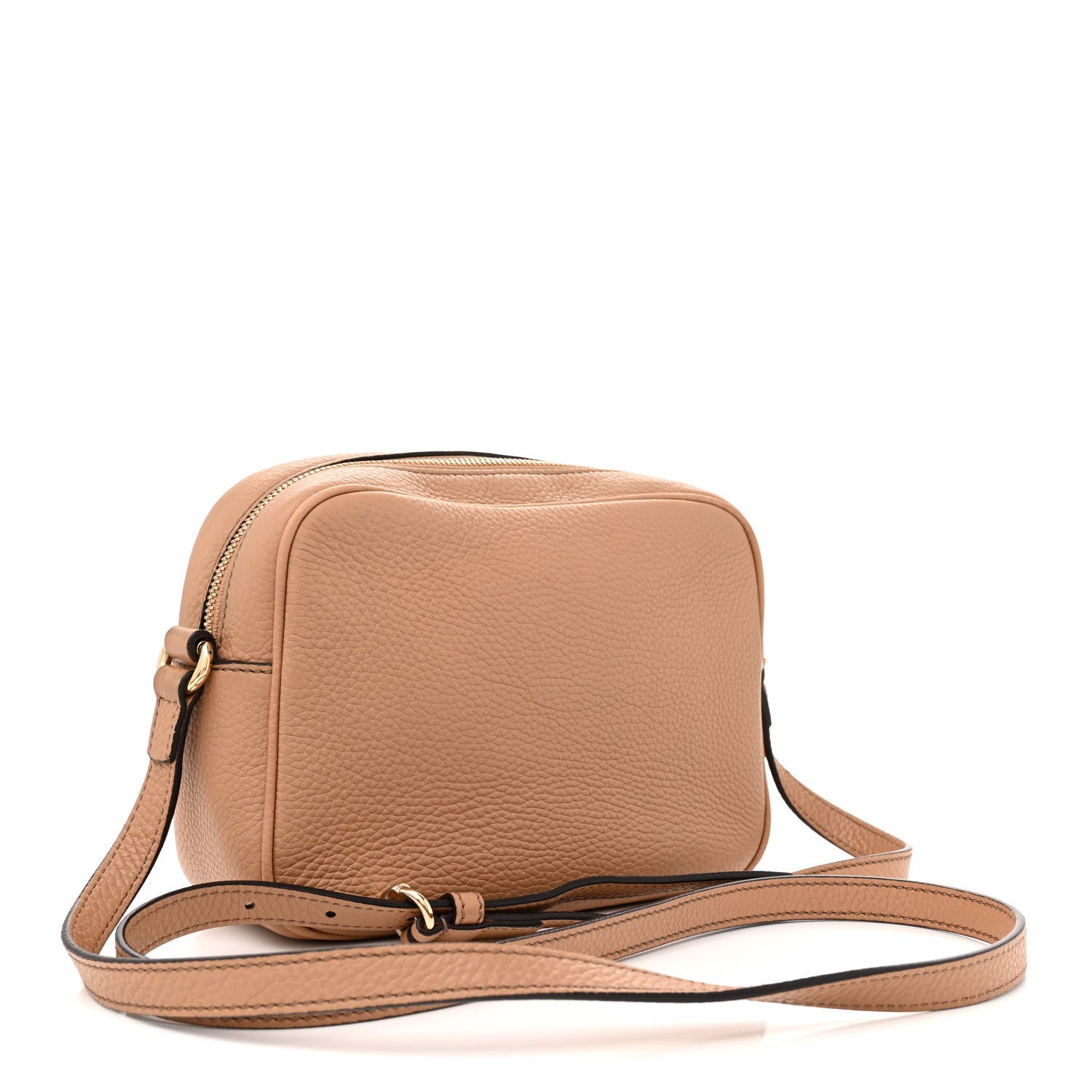 Gucci Pebbled Calfskin Small Soho Disco Bag Camelia 3 of 13