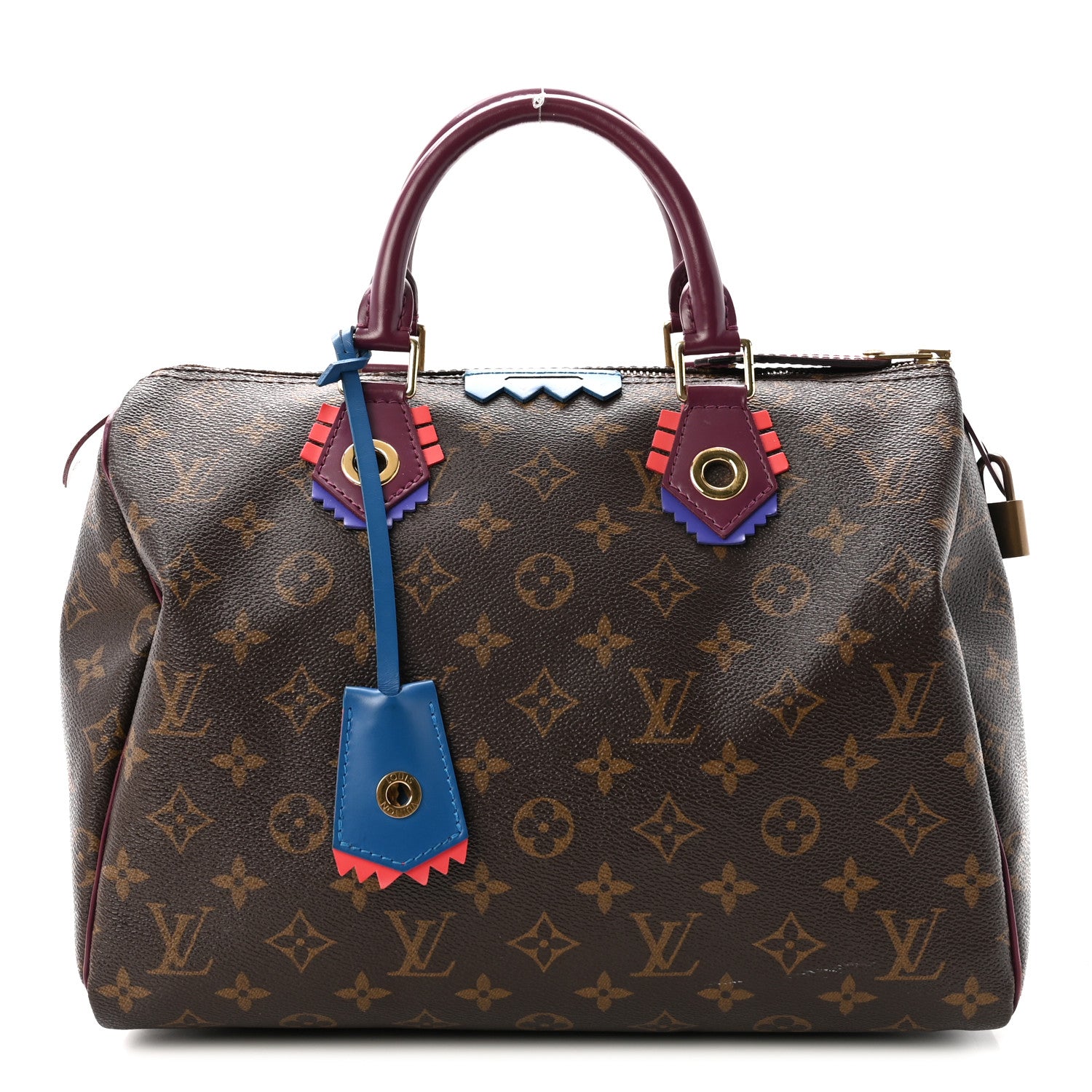 Louis Vuitton Monogram Totem Speedy 30 Magenta 1 of 8