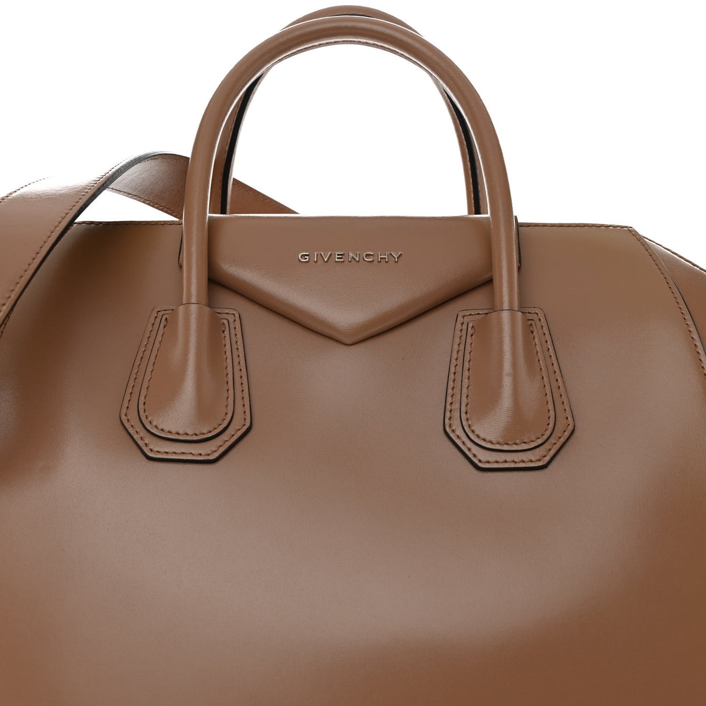 Shiny Lord Calfskin Medium Antigona Dark Beige