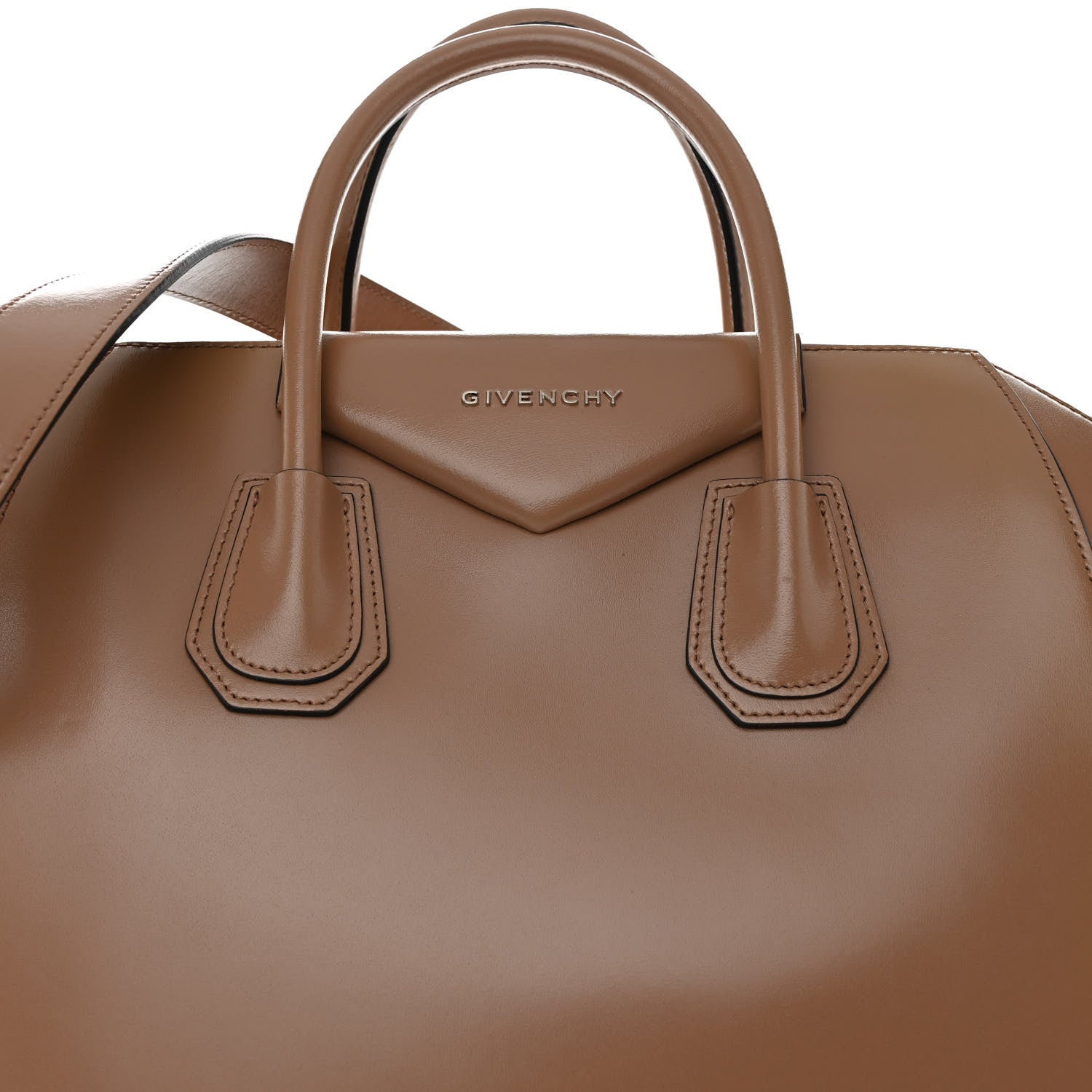 Givenchy Shiny Lord Calfskin Medium Antigona Dark Beige 8 of 10