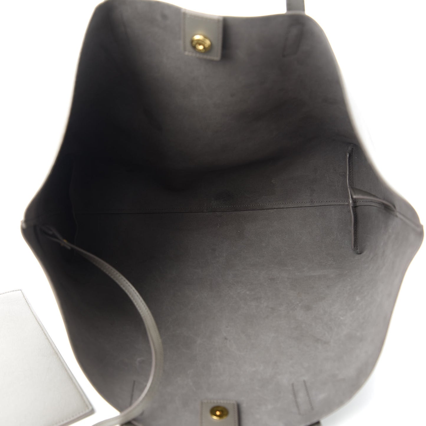 Calfskin Large Shopping Tote Pebble