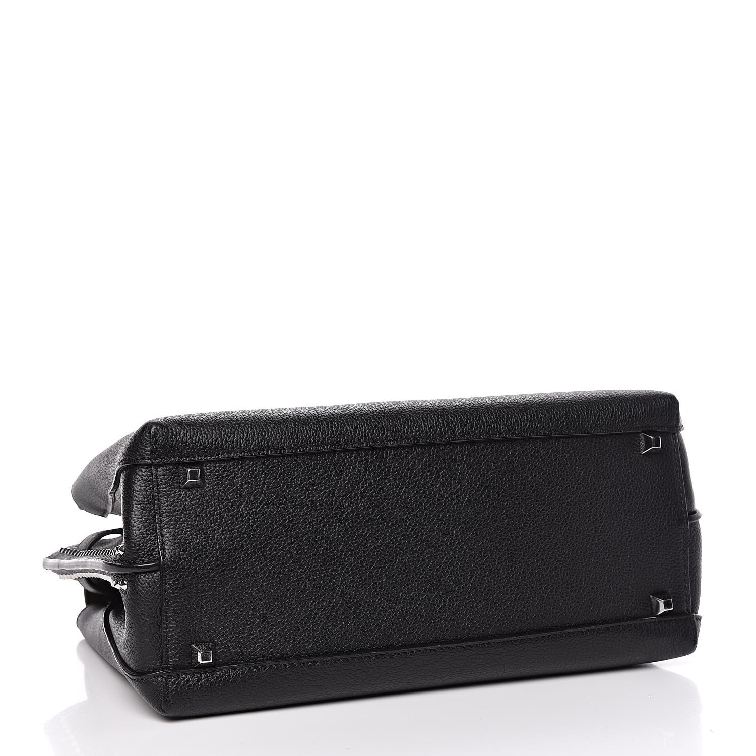 MCM Grained Calfskin Studded Medium Milla Tote Black 5 of 11
