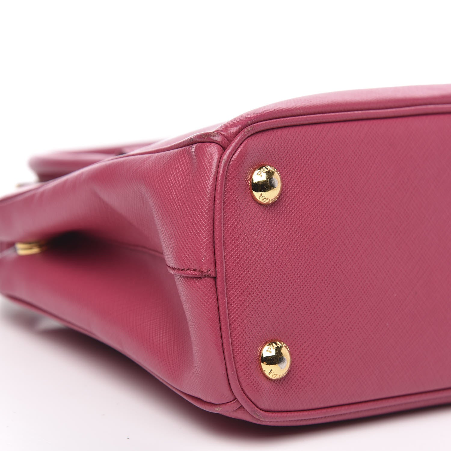 Prada Saffiano Mini Galleria Double Zip Tote Peonia 8 of 12