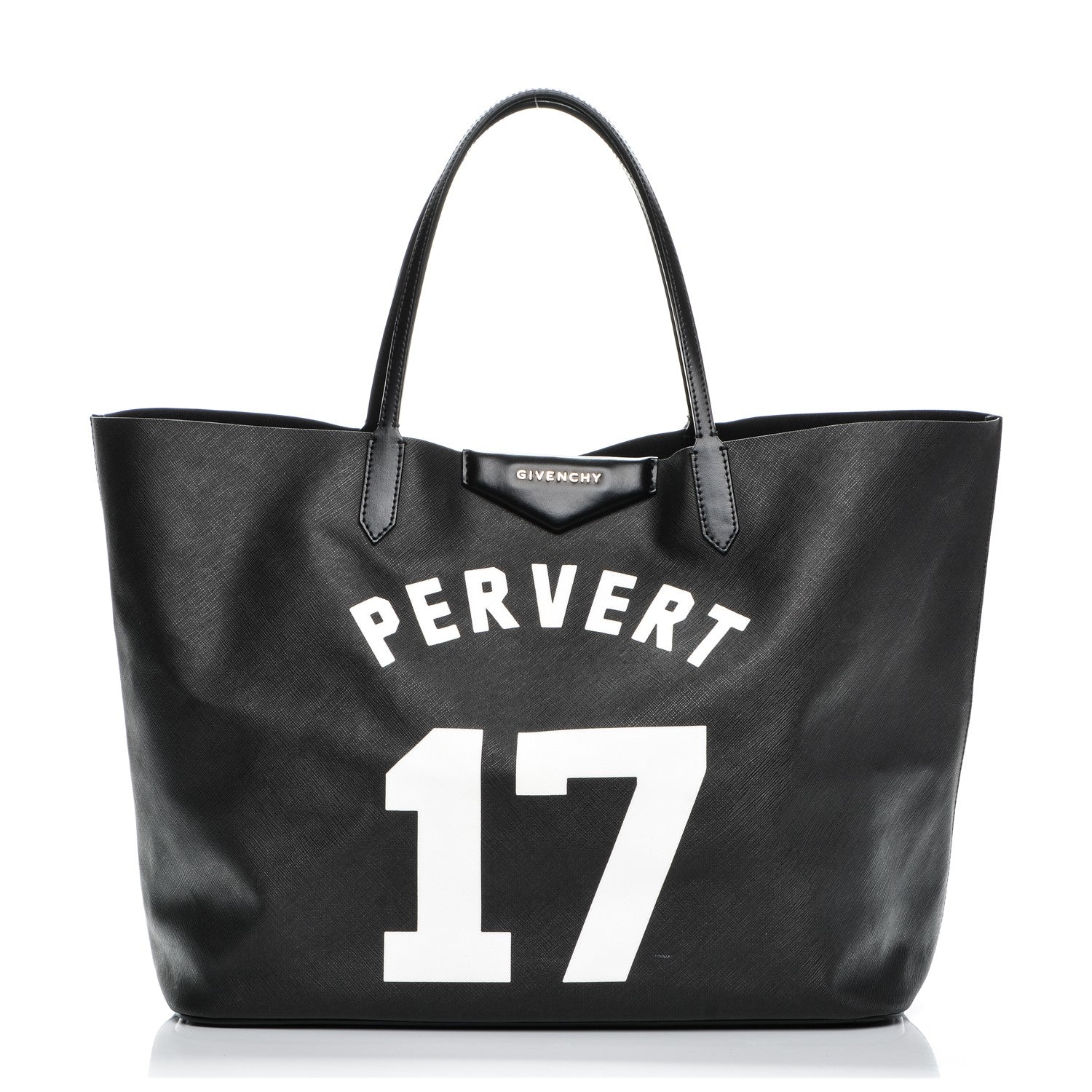Givenchy Textured Coated Canvas Print Large Antigona Tote Black 1 of 7