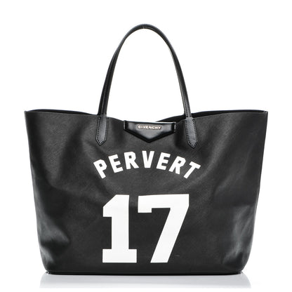 Givenchy Textured Coated Canvas Print Large Antigona Tote Black 1 of 7