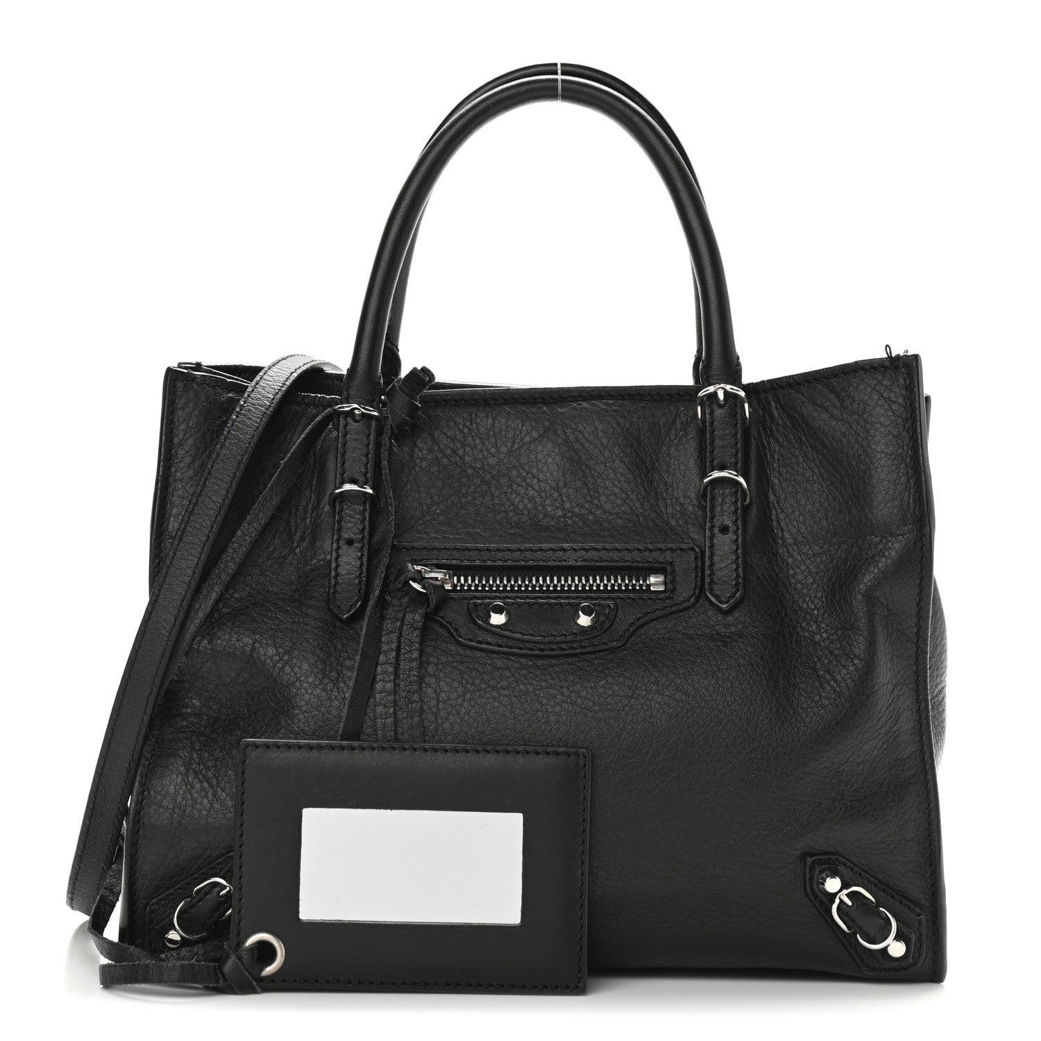 Balenciaga Calfskin Papier Mini A4 Tote Black 1 of 11