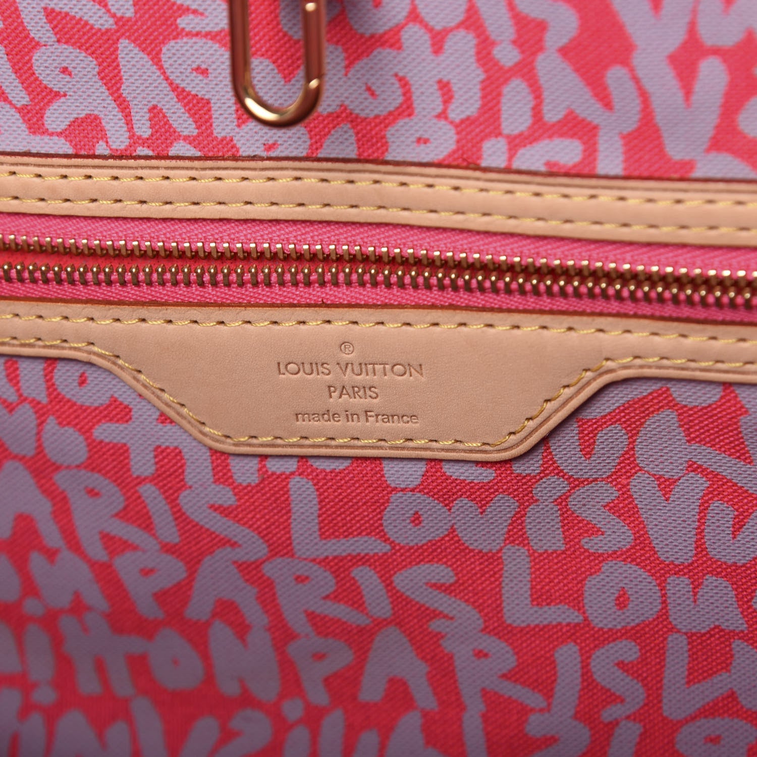 Louis Vuitton Monogram Graffiti Neverfull GM Fuchsia 6 of 10