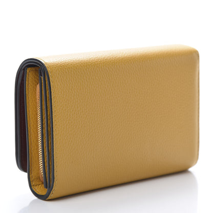 Mulberry Small Classic Grain Medium Continental French Wallet Deep Amber 3 of 9