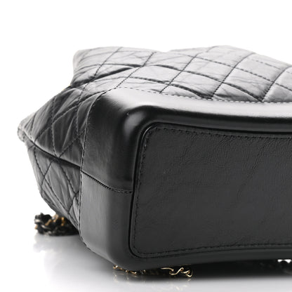 Chanel Aged Calfskin Quilted Gabrielle Backpack Black 9 of 10