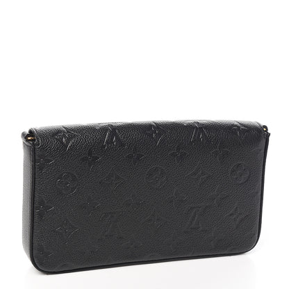 Louis Vuitton Empreinte Pochette Felicie Chain Wallet Black 2 of 6