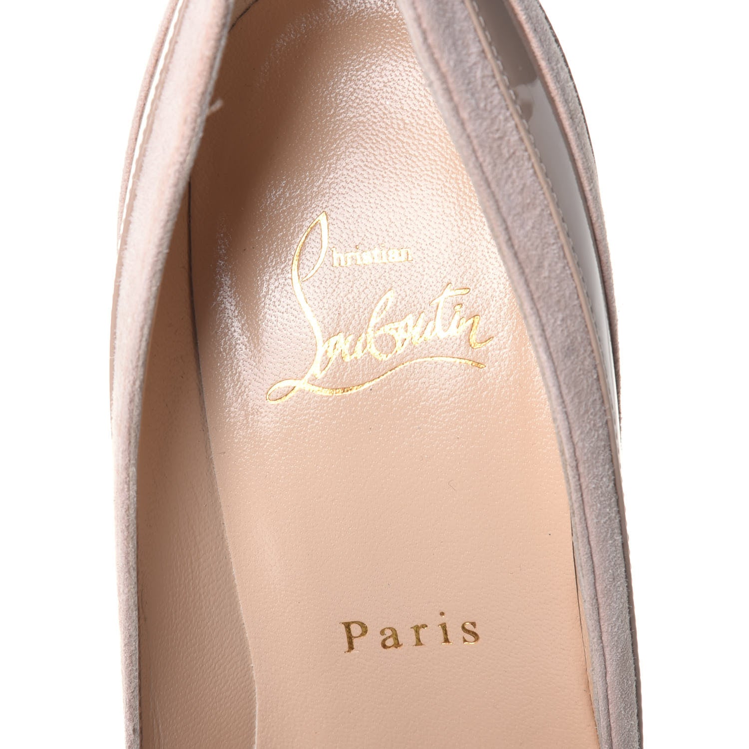 Christian Louboutin Kid Patent Super Pump 100 Pumps 37 Nude 7 of 8