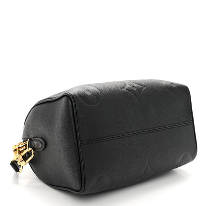 Louis Vuitton Empreinte Monogram Giant Speedy Bandouliere 25 Black 4 of 10