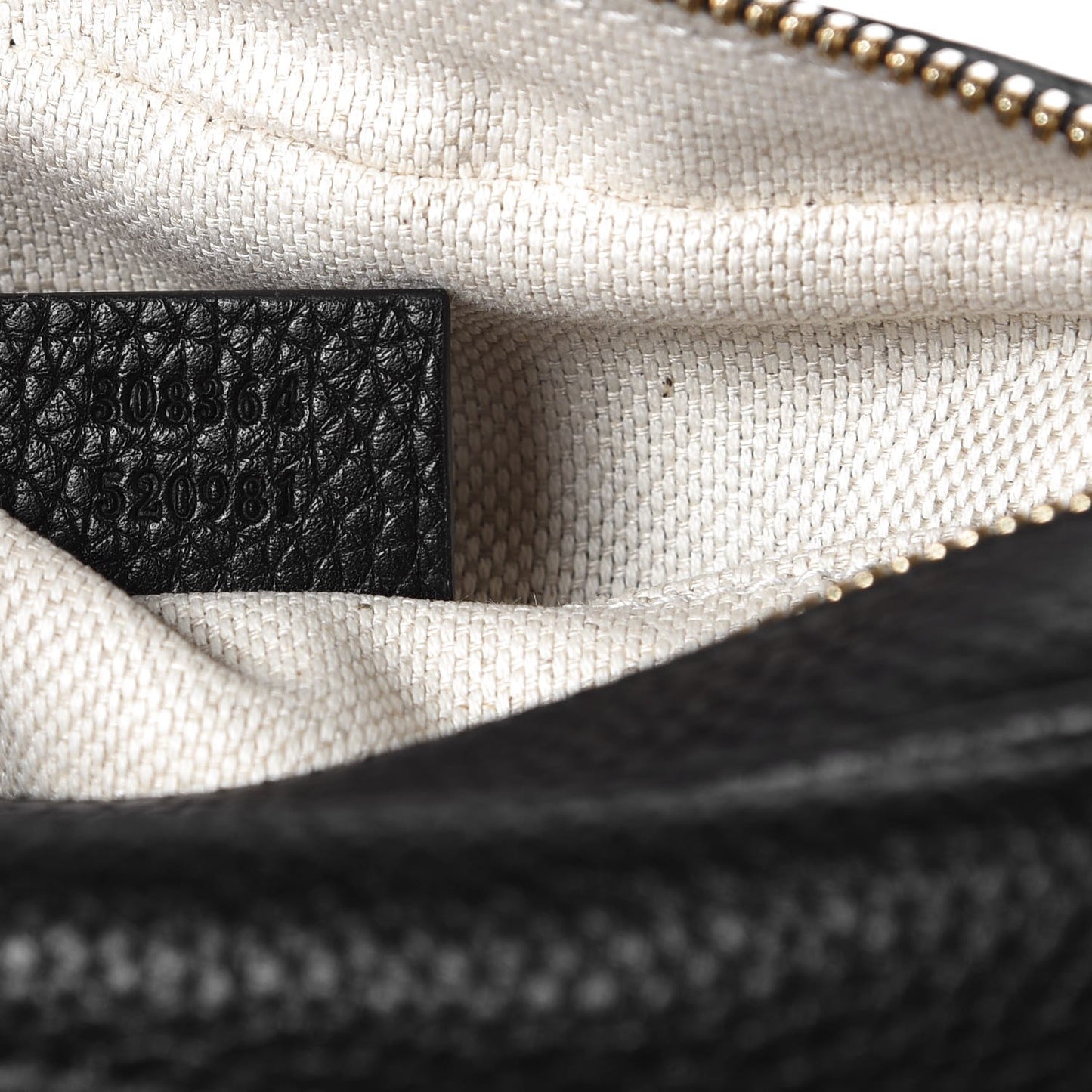 Pebbled Calfskin Small Soho Disco Bag Black