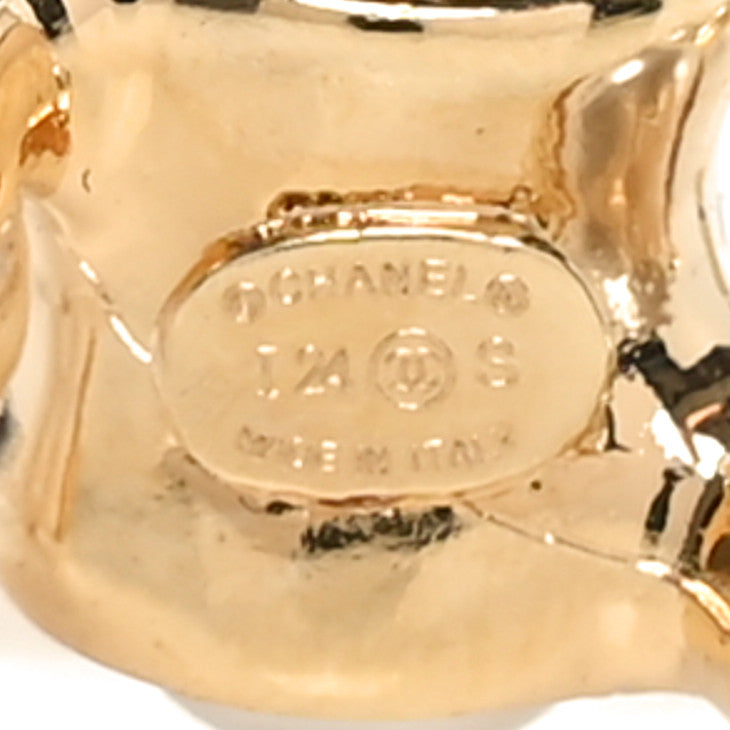 Pearl CC Brooch Gold