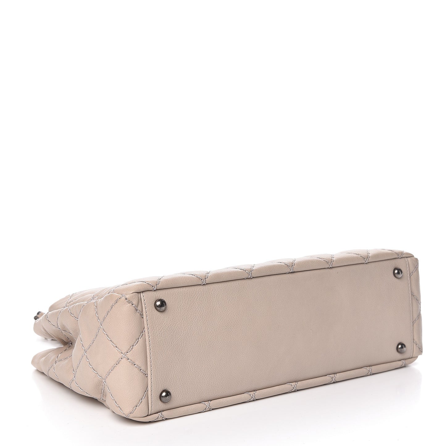 Calfskin Medium Stitch It Tote Beige