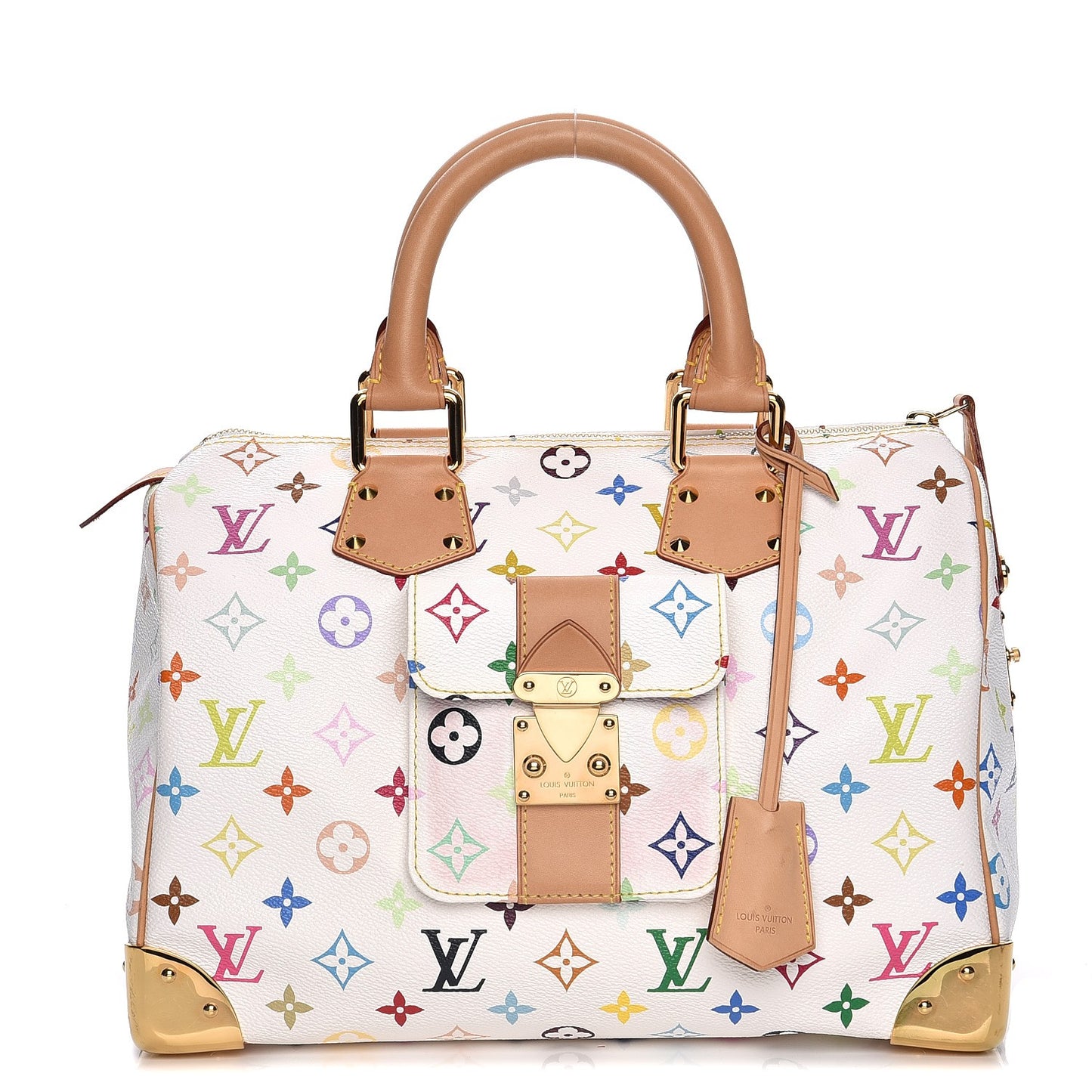 Monogram Multicolor Speedy 30 White