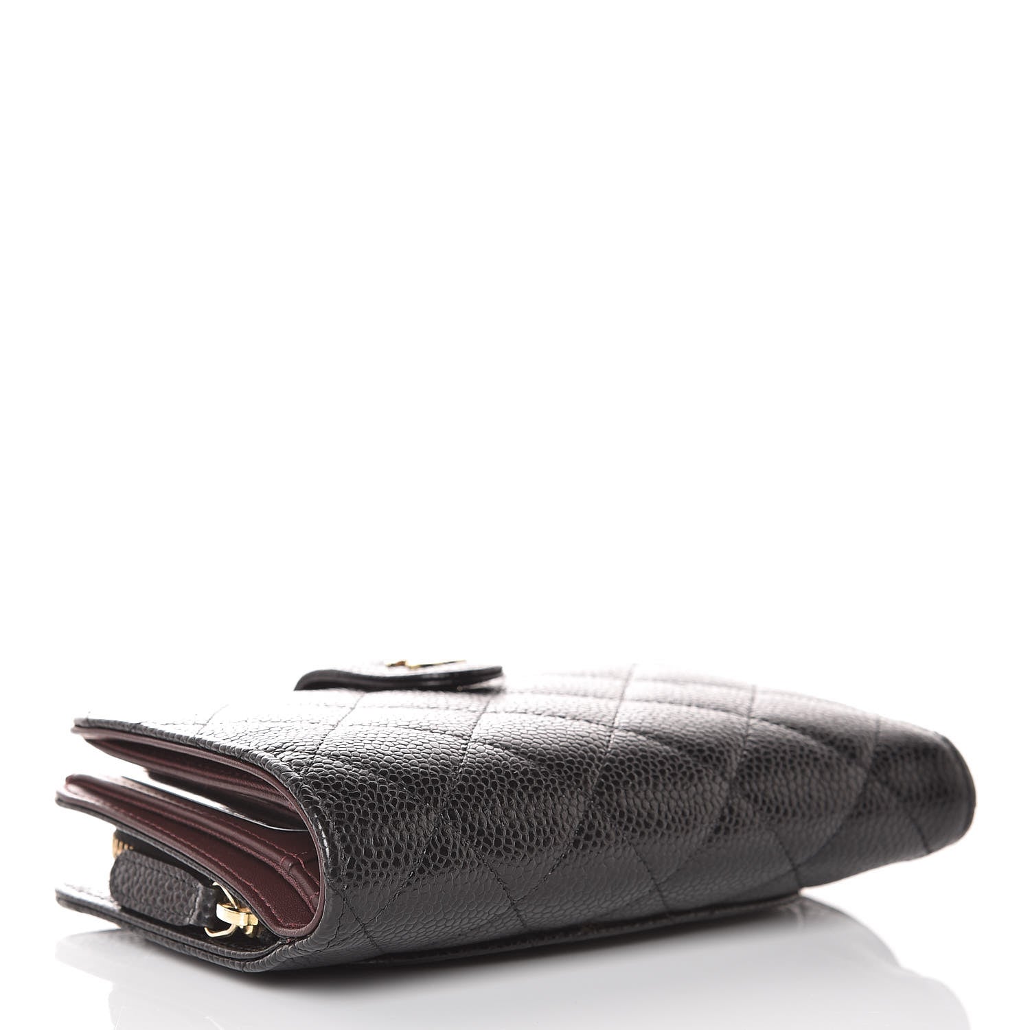 Chanel Caviar Quilted Zipped Pocket Wallet Black 4 of 10