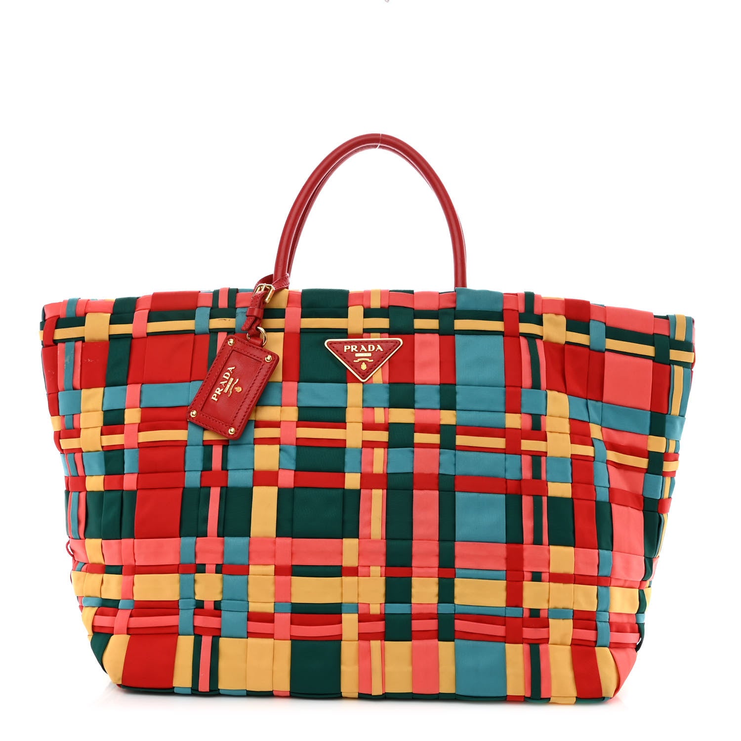 Prada Tessuto Nylon Weave Shopping Tote Multicolor 1 of 11
