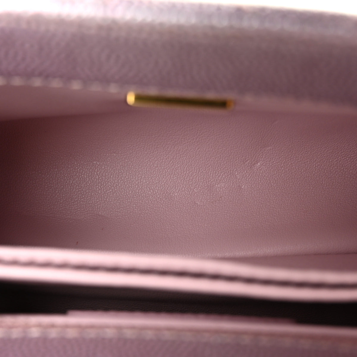 Metallic Caviar Quilted Extra Mini Coco Handle Flap Light Pink
