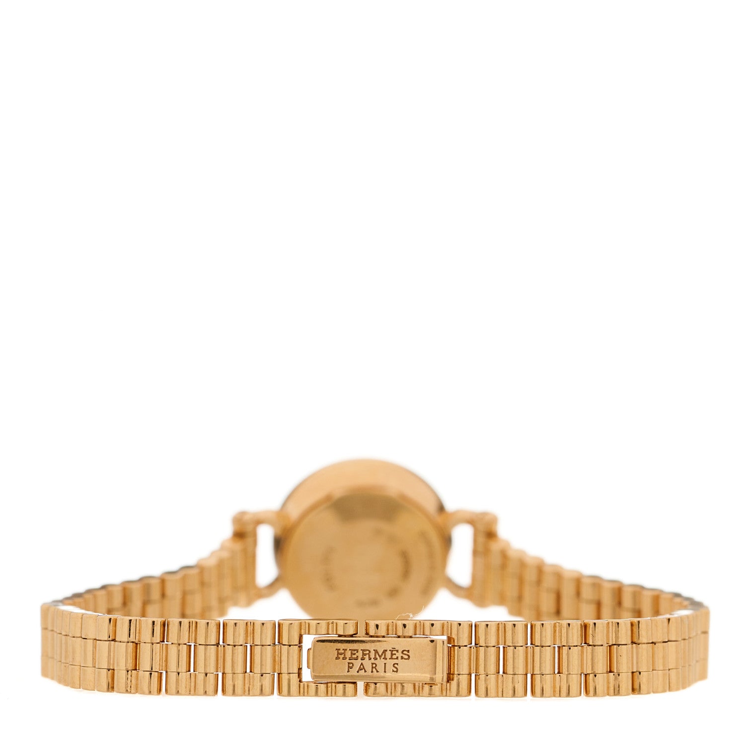 Hermes 18K Rose Gold Diamond Bezel 16mm Faubourg Quartz Watch 3 of 5