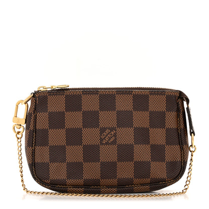 Louis Vuitton Damier Ebene Mini Pochette Accessories 1 of 8