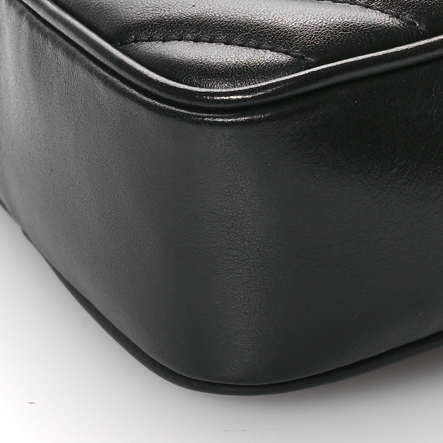 Calfskin Matelasse Monogram Lou Belt Bag Black