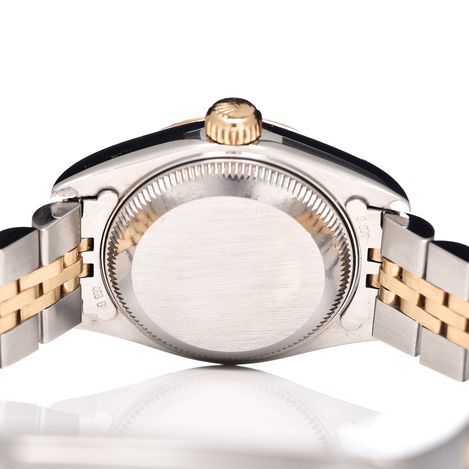 Rolex Stainless Steel 18K Yellow Gold 26mm Oyster Perpetual Datejust Watch Champagne Roman 69173 5 of 8
