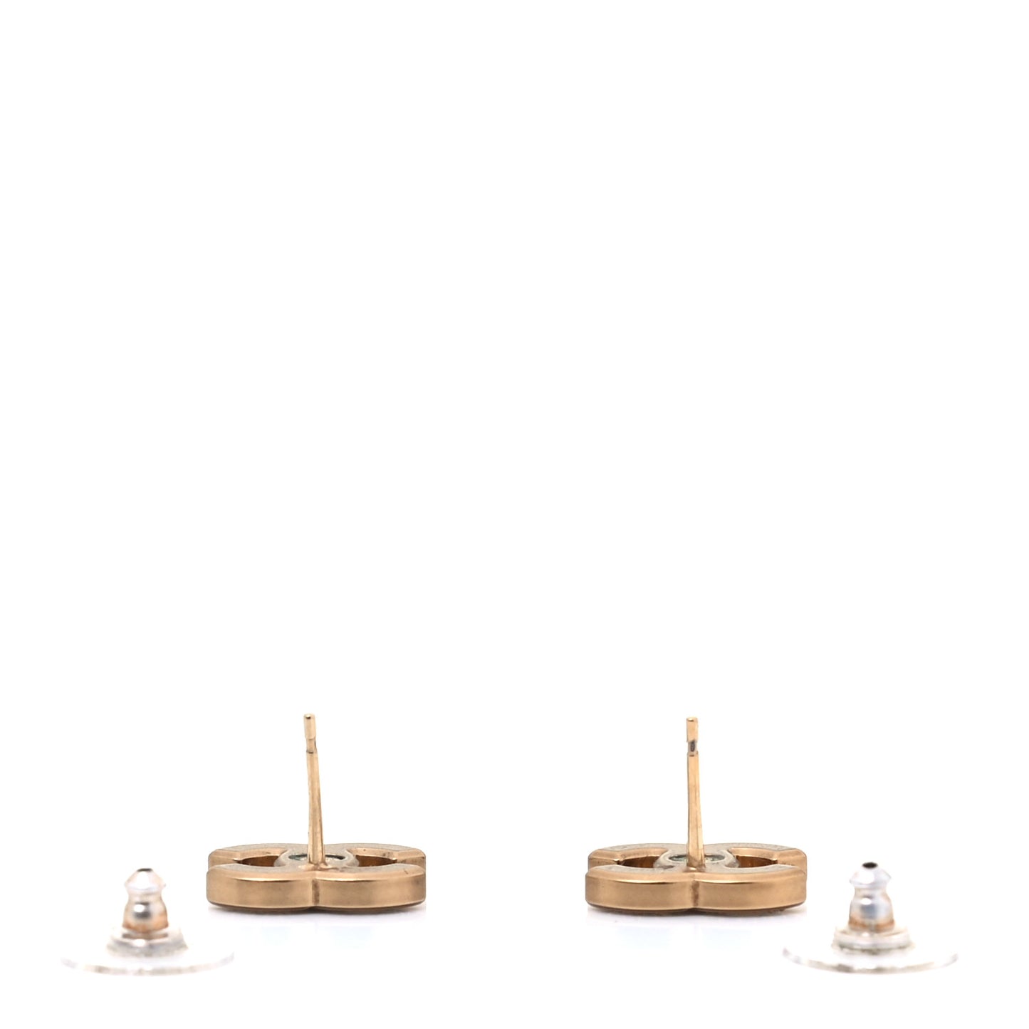 Crystal CC Earrings Gold