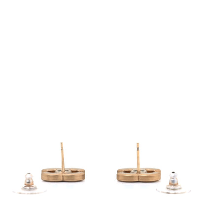 Chanel Crystal CC Earrings Gold 3 of 3