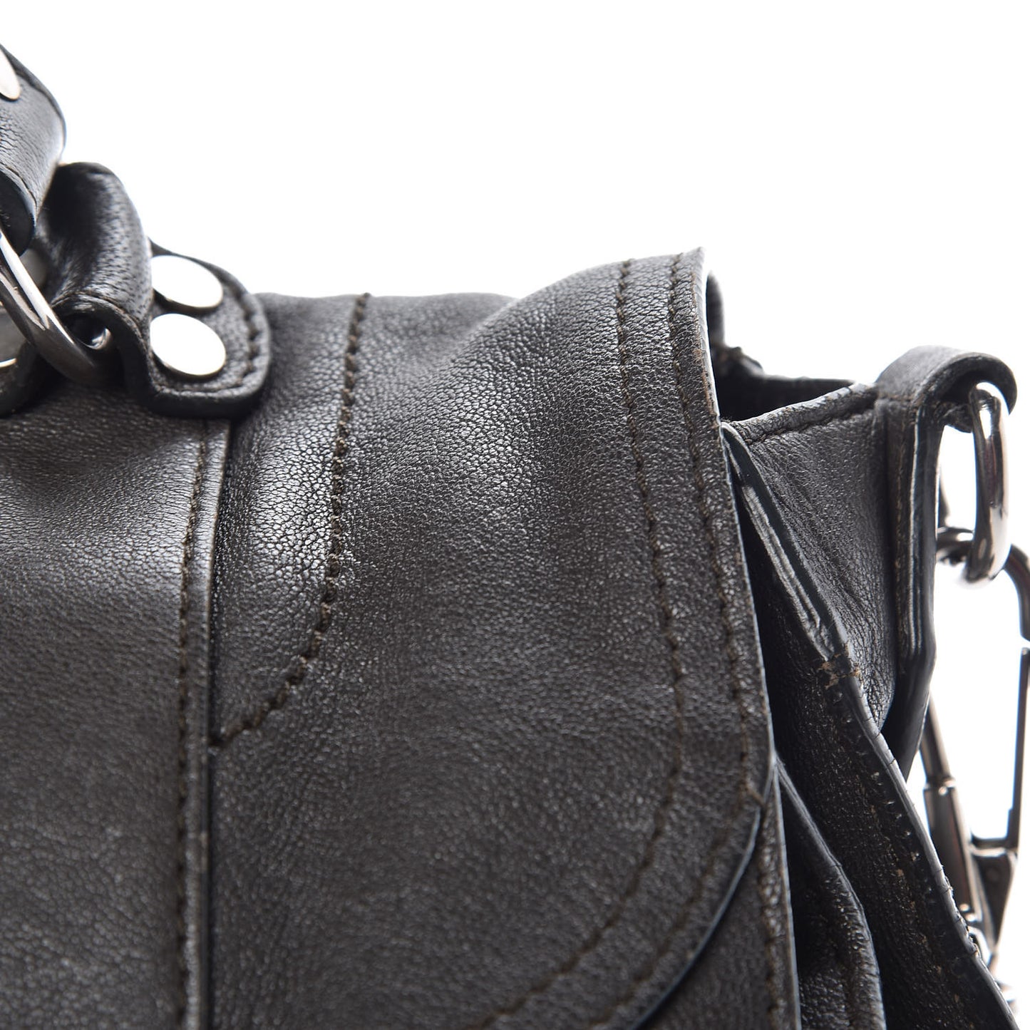 Lambskin Medium PS1 Satchel Black