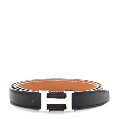 Hermes Box Togo 32mm Constance H Belt 90 90/36 Black Rouge Garance 1 of 6