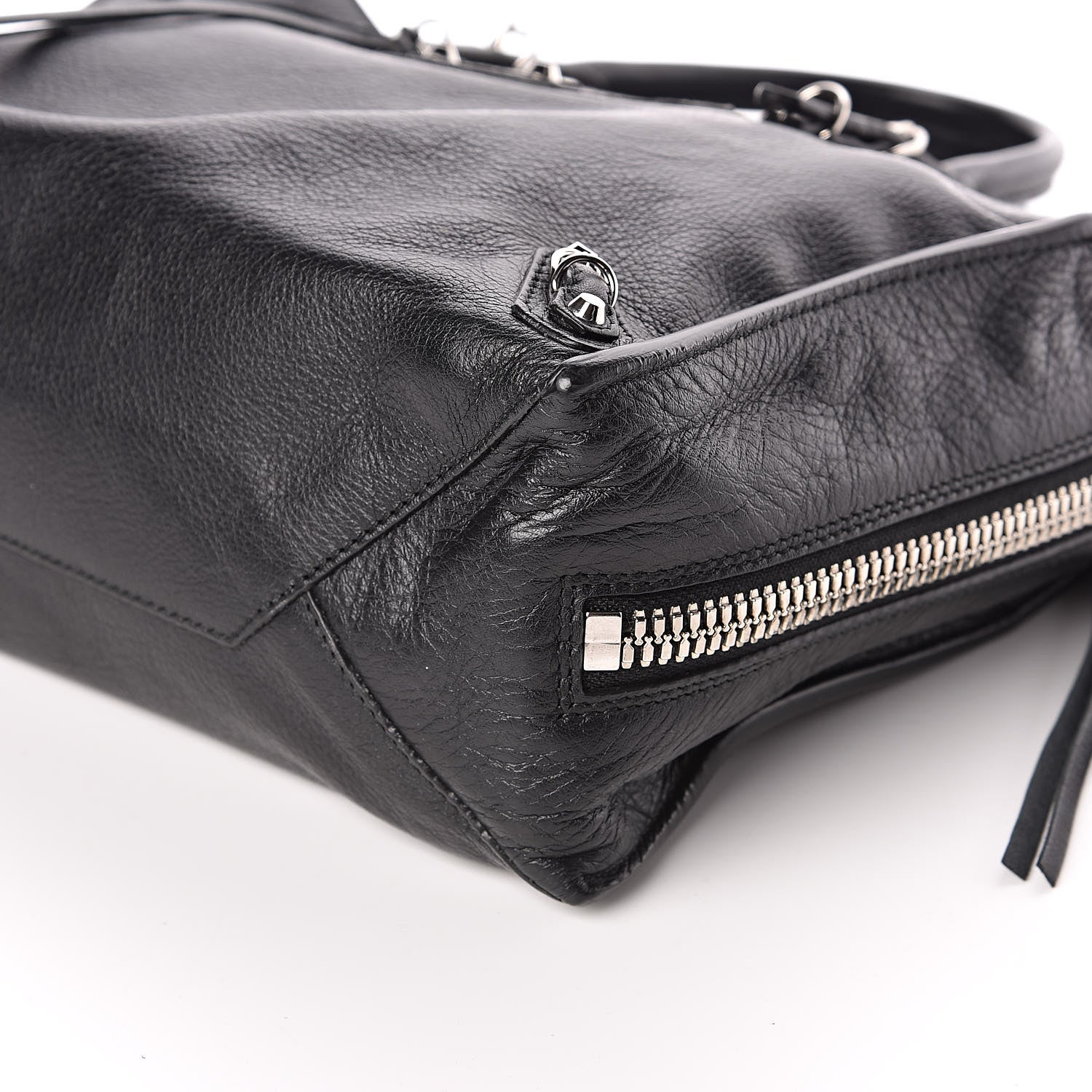 Balenciaga Veau Papier A6 Zip Around Tote Black 9 of 10