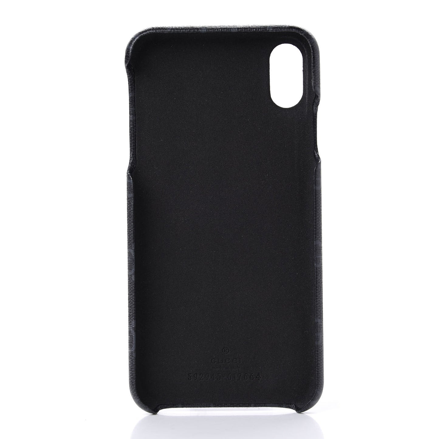 GG Supreme Monogram Top Handle iPhone XS Max Case Black