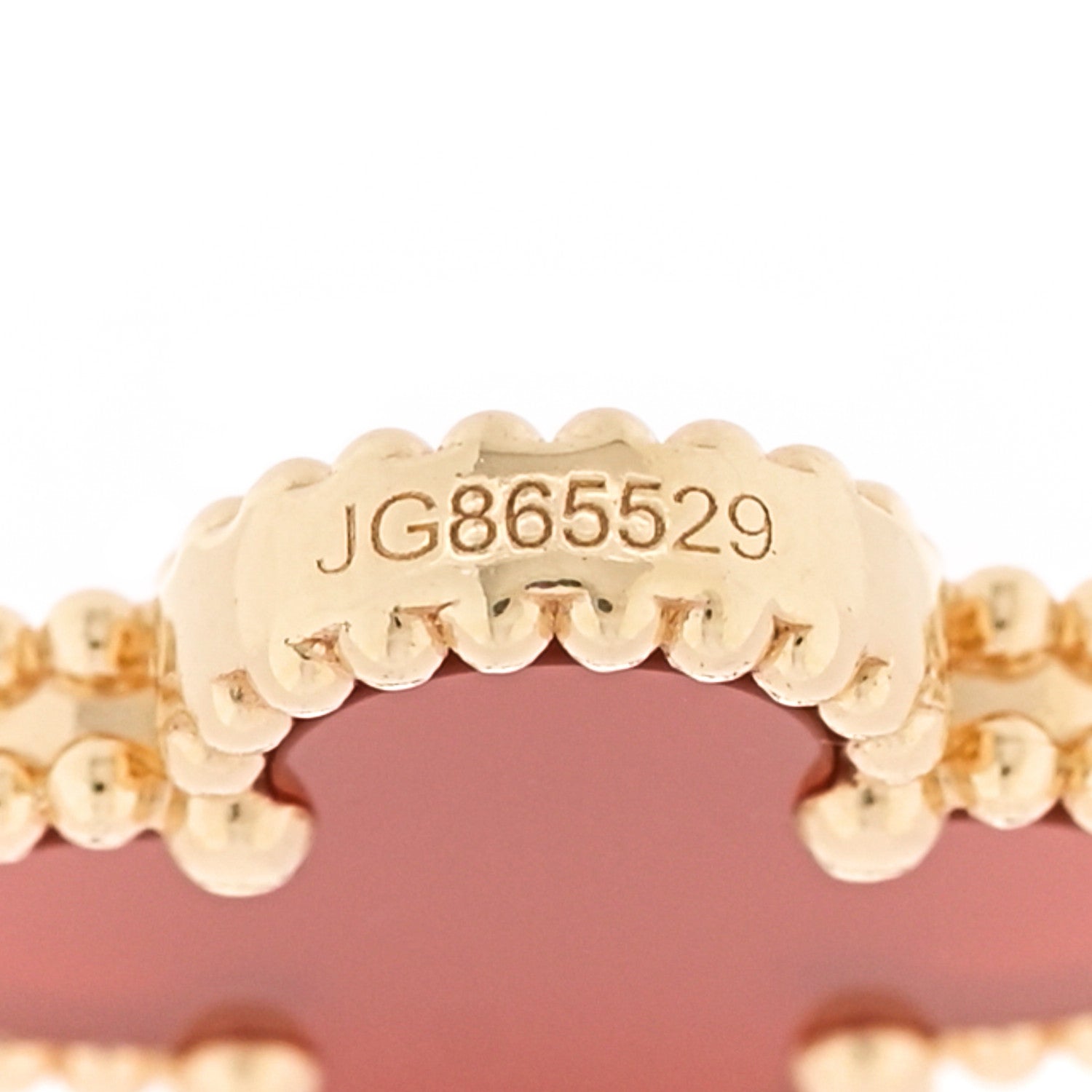 Van Cleef & Arpels 18K Yellow Gold Carnelian 5 Motifs Vintage Alhambra Bracelet 4 of 5