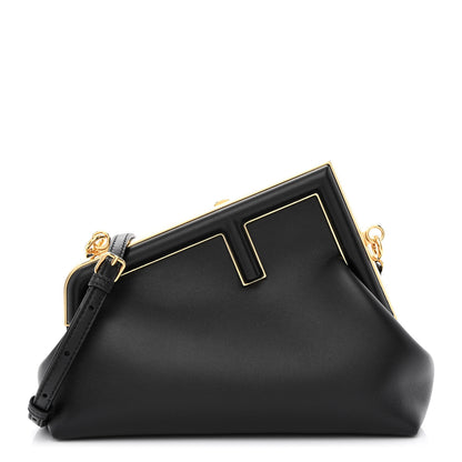 Fendi Shiny Nappa Small Fendi First Black 1 of 10