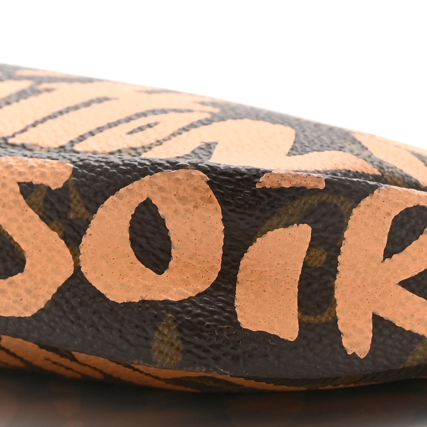 Monogram Graffiti Pochette Accessories Peach