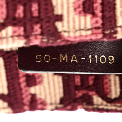 Christian Dior Oblique Large Book Tote Burgundy Multicolor 7 of 15