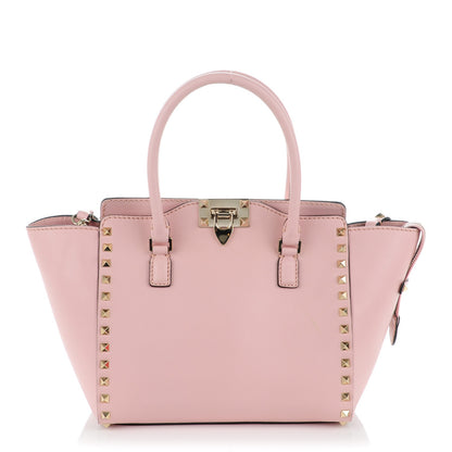 Valentino Garavani Vitello Small Rockstud Double Handle Tote Rose 1 of 10