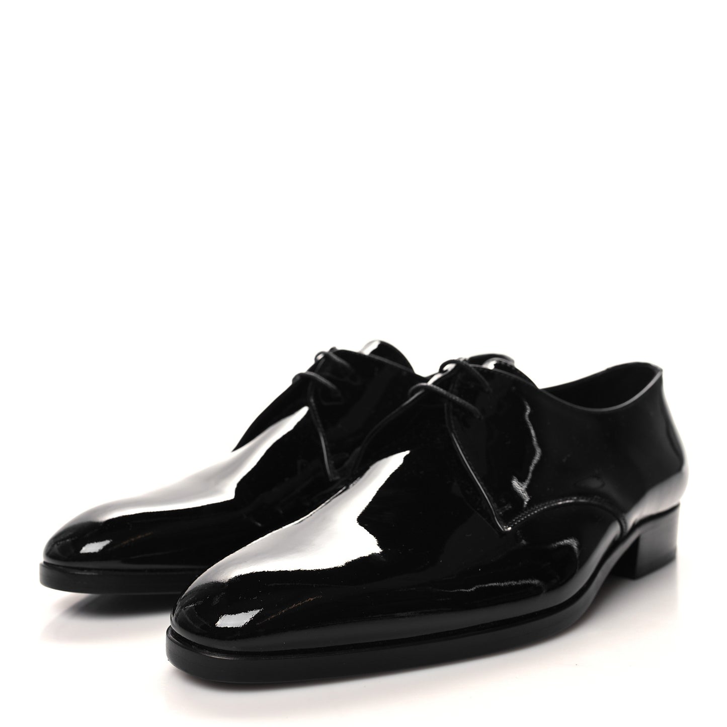 Patent Lace Up Wyatt 25 Derby Shoes 41 Black