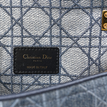 Christian Dior Denim Cannage Small Caro Bag Blue 6 of 9