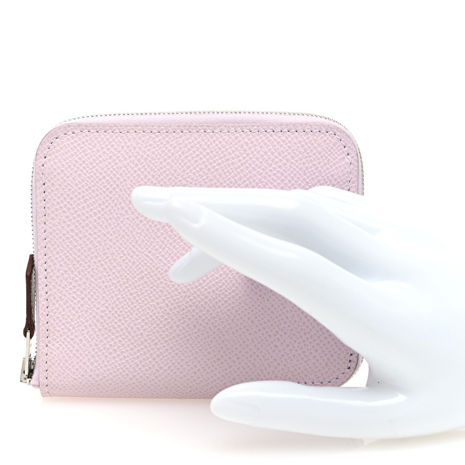 Hermes Epsom Silk'In Compact Wallet Mauve Sylvestre 2 of 8