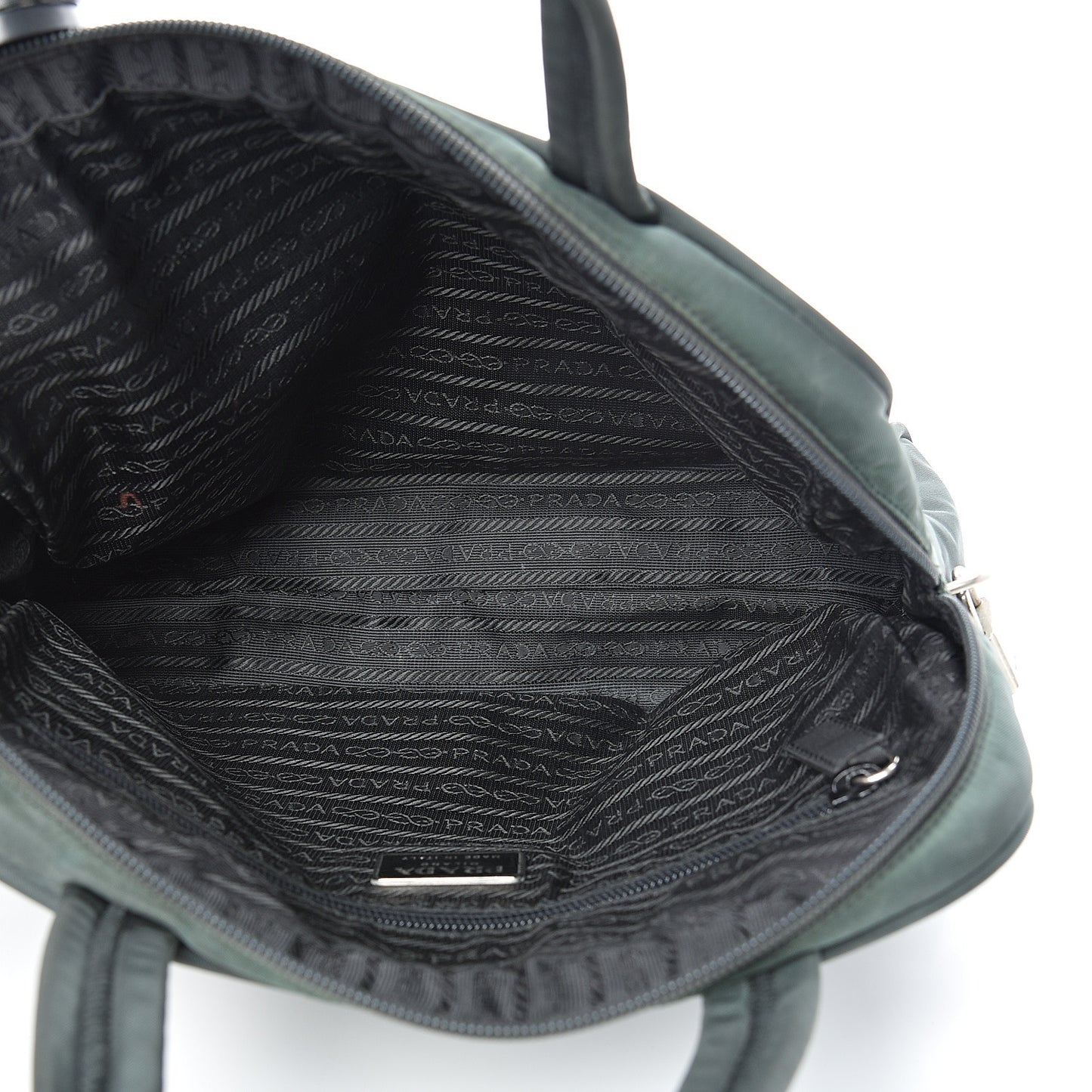 Tessuto Nylon Top Handle Bag Black