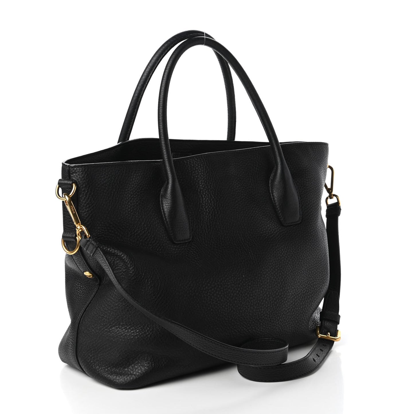 Vitello Daino Tote Black