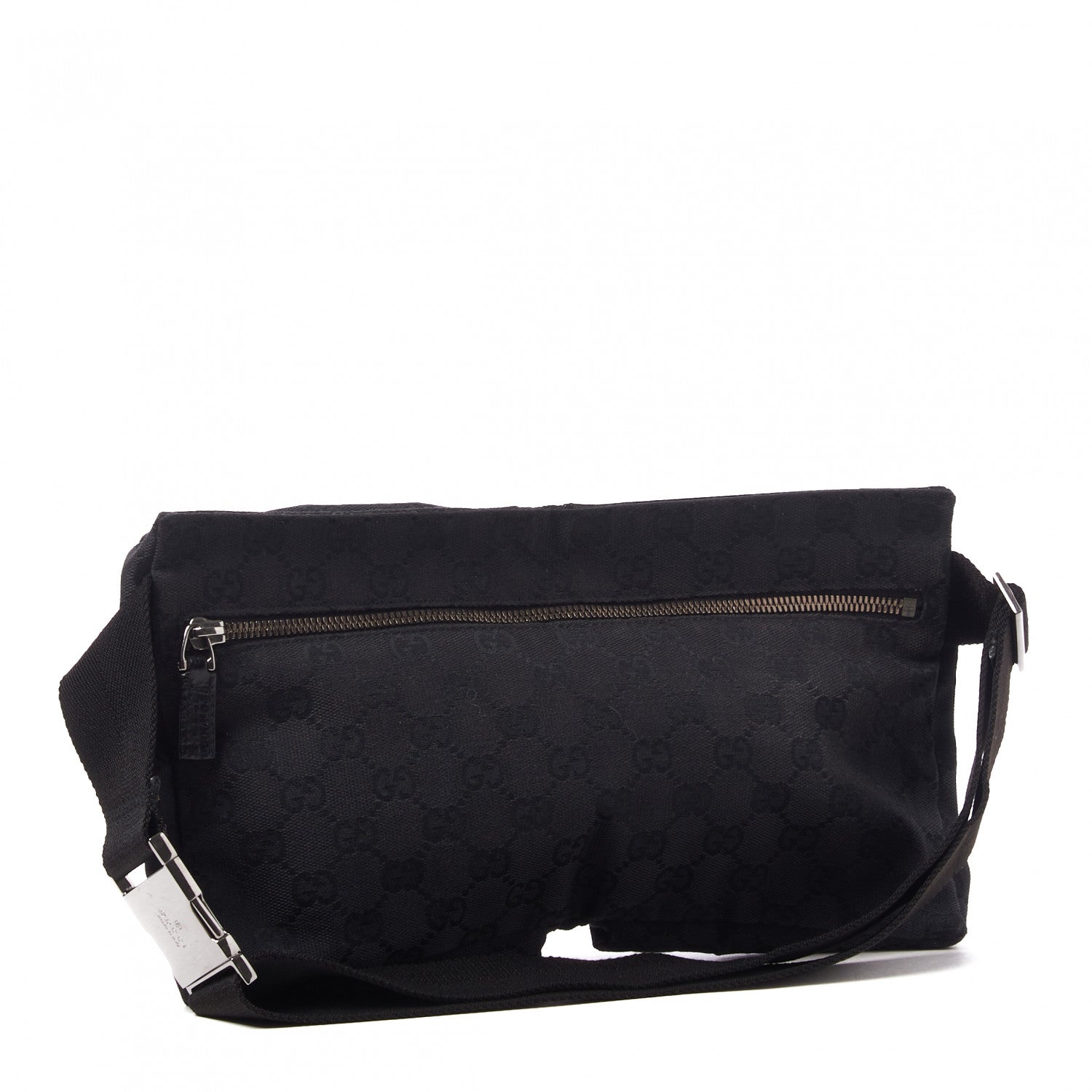 Gucci GG Monogram Double Pocket Belt Bag Black 2 of 7