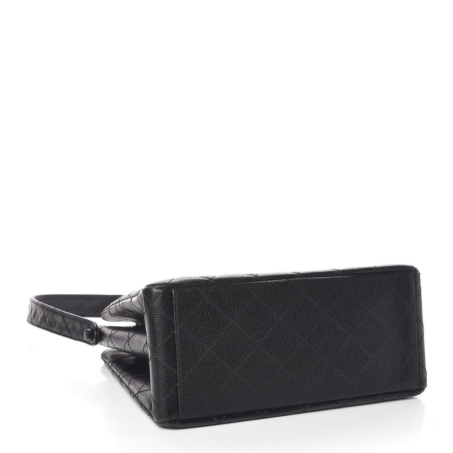 Caviar Quilted Shoulder Bag Black