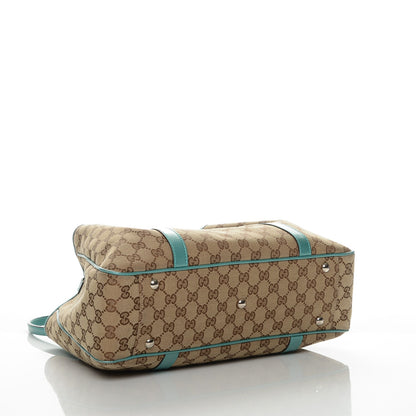 Gucci Monogram Medium Twins Shoulder Bag Turquoise 4 of 6