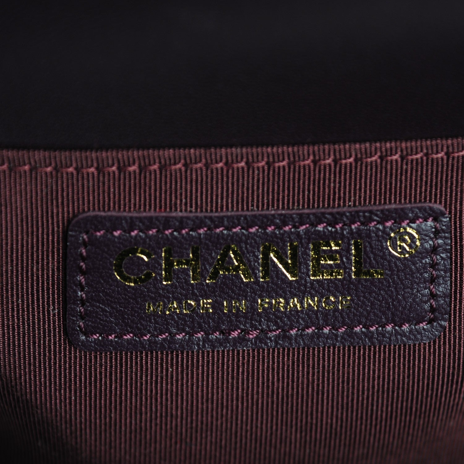 Chanel Lambskin Quilted Medium Boy Flap Dark Purple 7 of 8